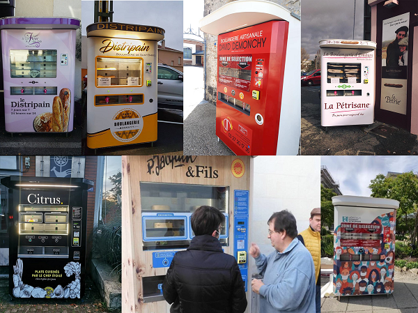 FRANCE : LE GRAND BOUM DES DISTRIBUTEURS AUTOMATIQUES ALIMENTAIRES .