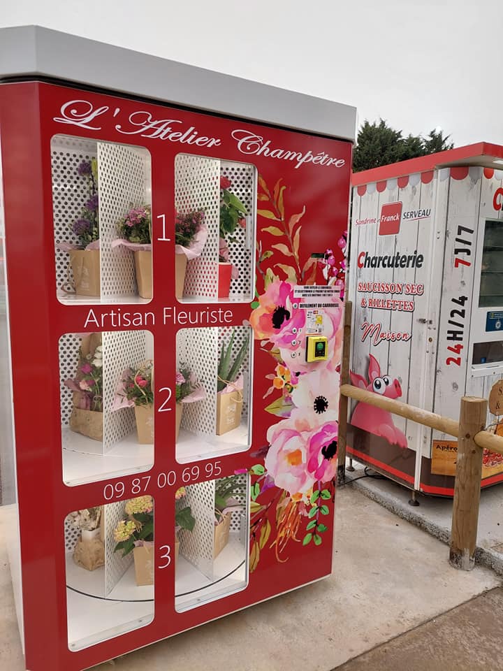 Distributeur automatique de fleurs à Bouloire près de Le Mans