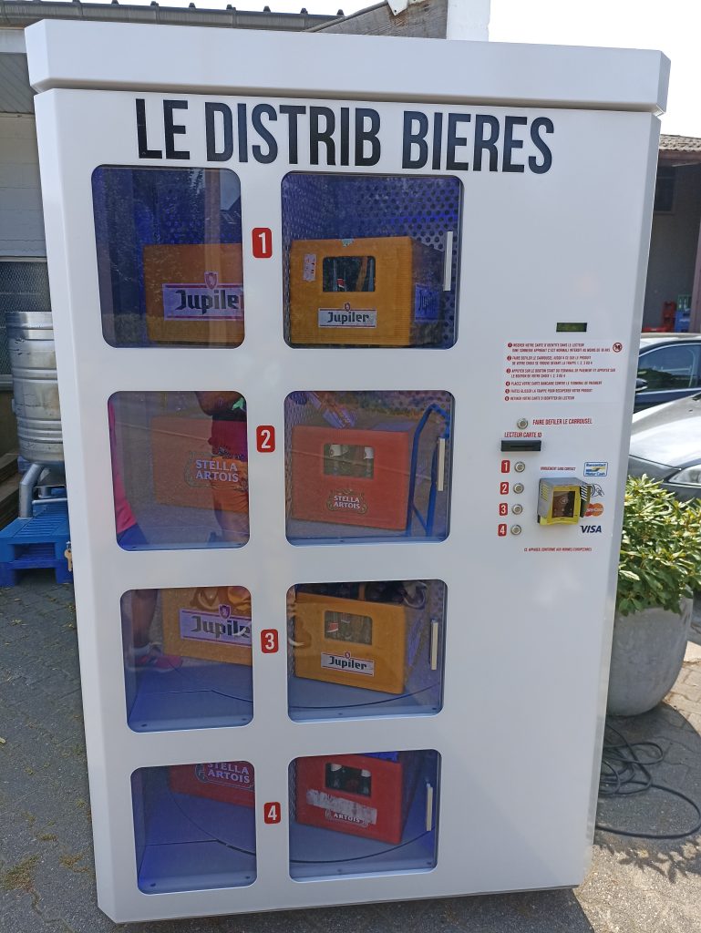 Livraison et installation d’un distributeur automatique de bières à Baelen en Belgique