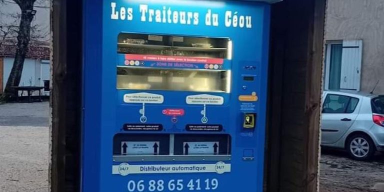 Les traiteurs du Céou installent un distributeur automatique à Sarlat