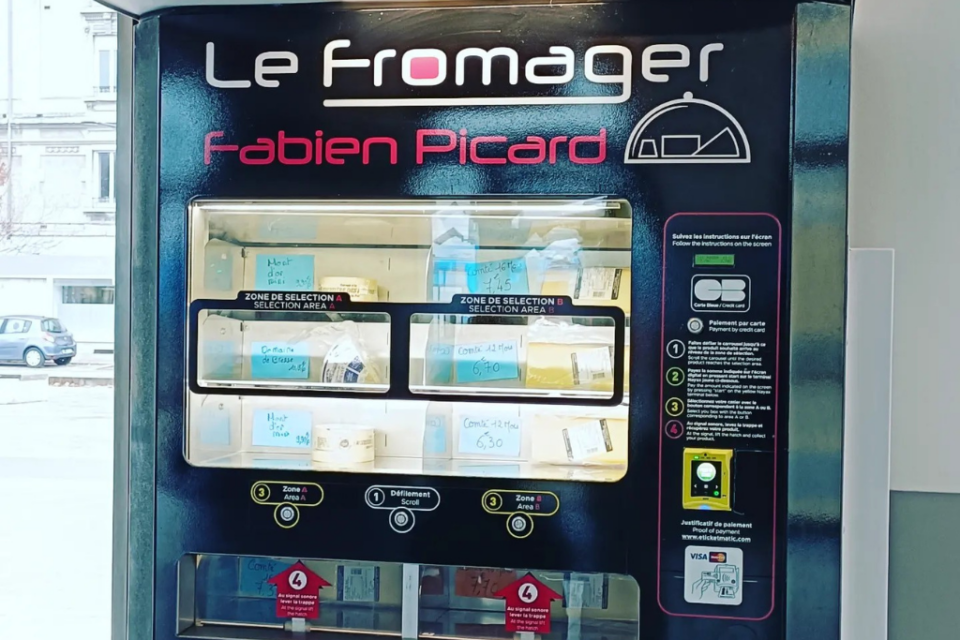 Bourg-en-Bresse : Un distributeur automatique de fromage installé à la gare